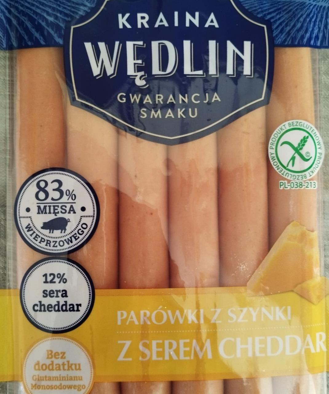 Fotografie - Parówki z szynki z serem cheddar Kraina Wędlin