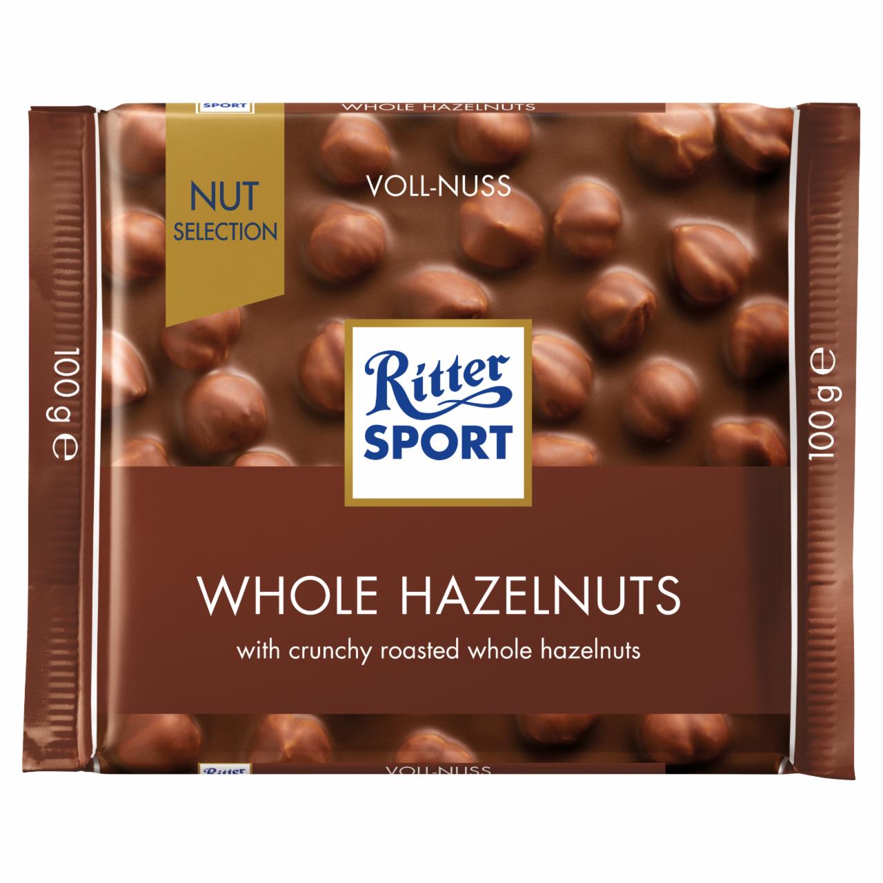 Fotografie - mléčná čokoláda s lískovými ořechy Voll-Nuss Ritter Sport