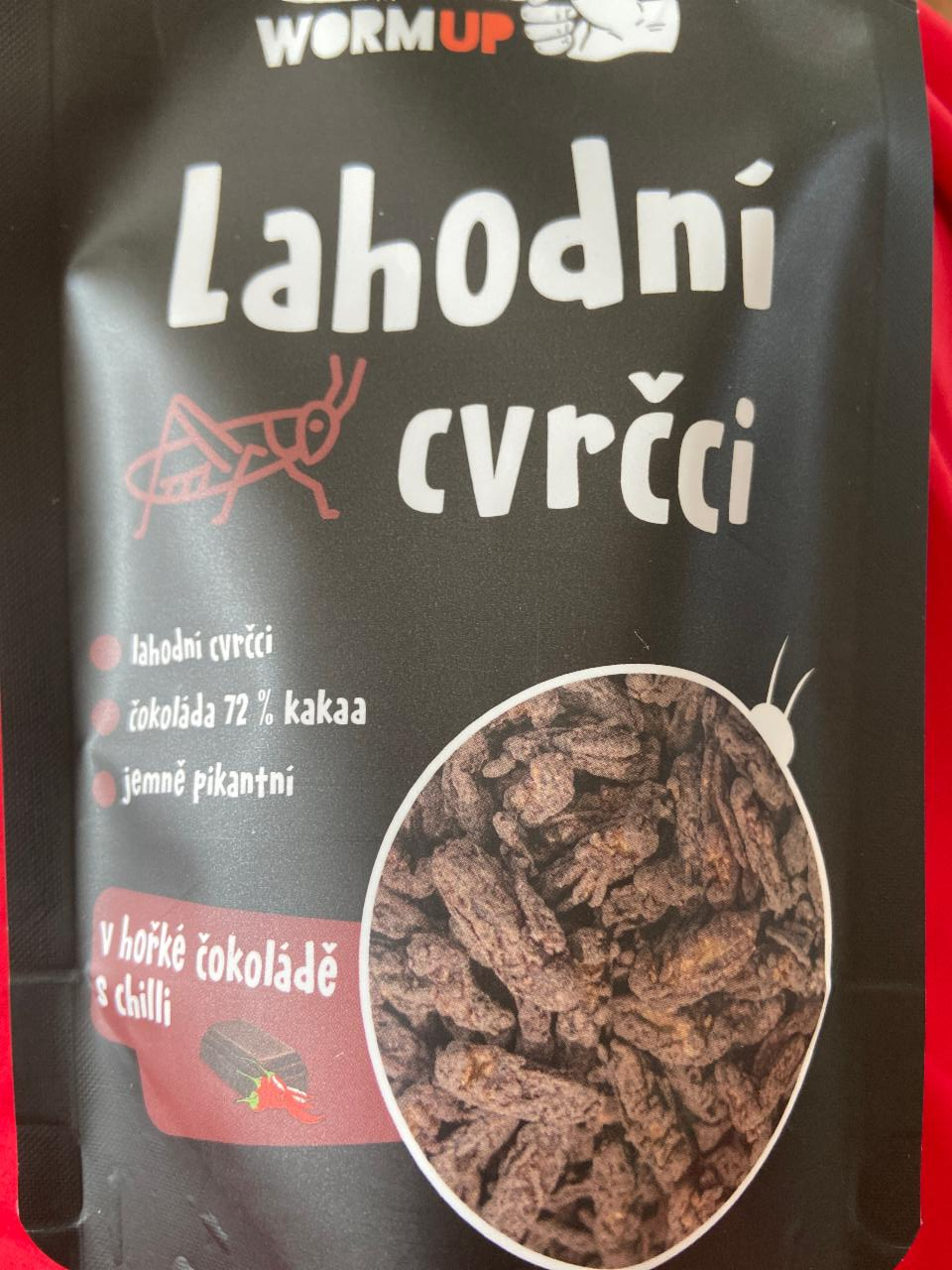 Fotografie - Lahodní cvrčci v hořké čokoládě s chilli WormUP