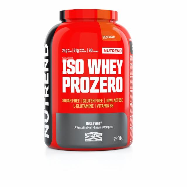 Fotografie - Iso whey prozero salted caramel (slaný karamel) Nutrend