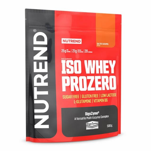 Fotografie - Iso whey prozero salted caramel (slaný karamel) Nutrend