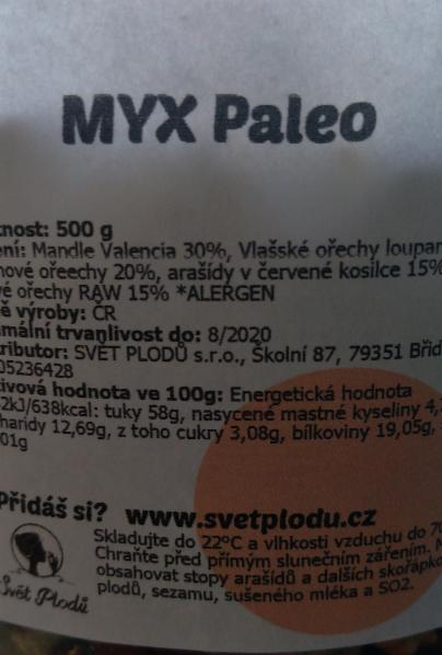 Fotografie - Myx paleo Svět plodů