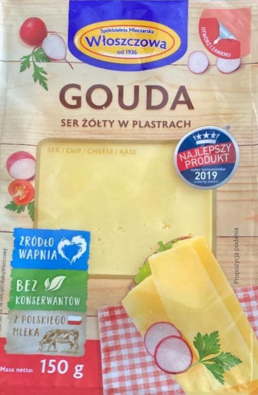 Fotografie - Gouda ser żółty w plastrach Włoszczowa