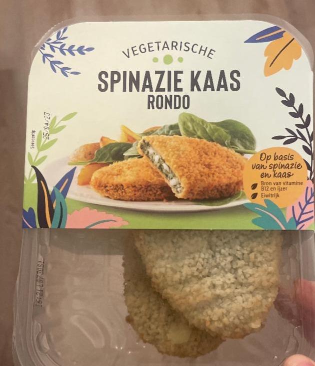 Fotografie - Vegetarische Spinazie Kaas Rondo