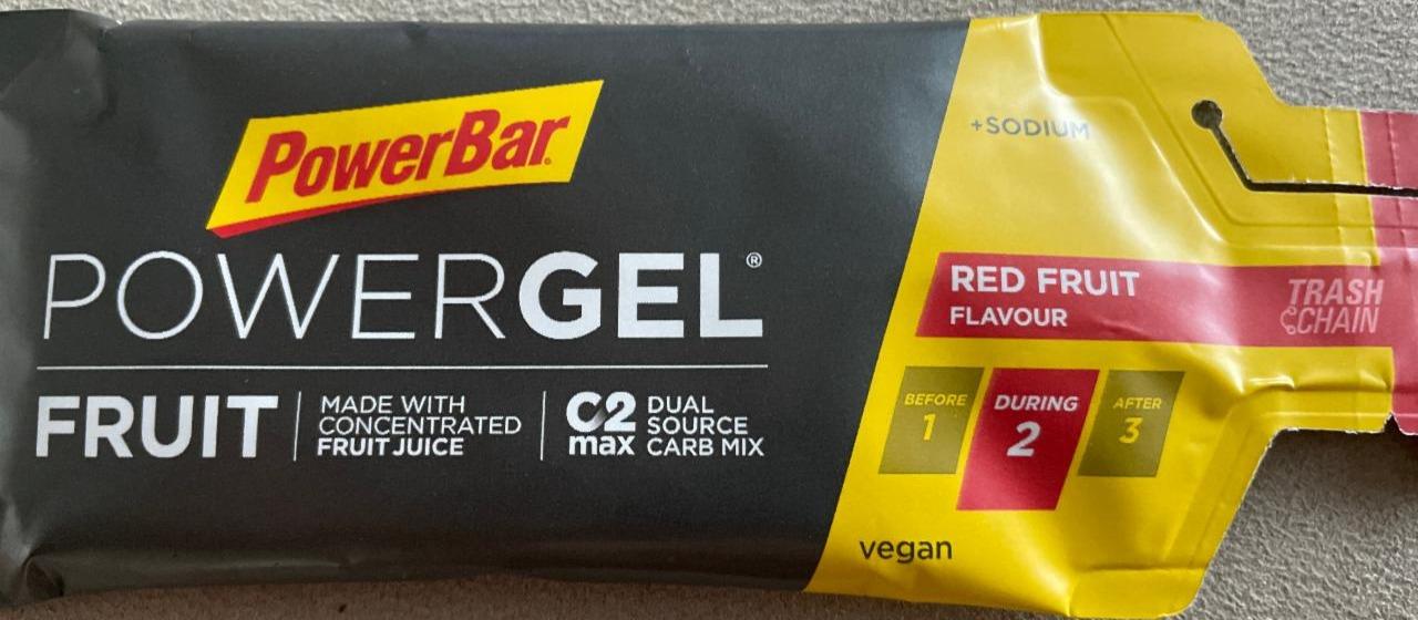 Fotografie - Energy Gel Powergel Fruit Red Fruit PowerBar