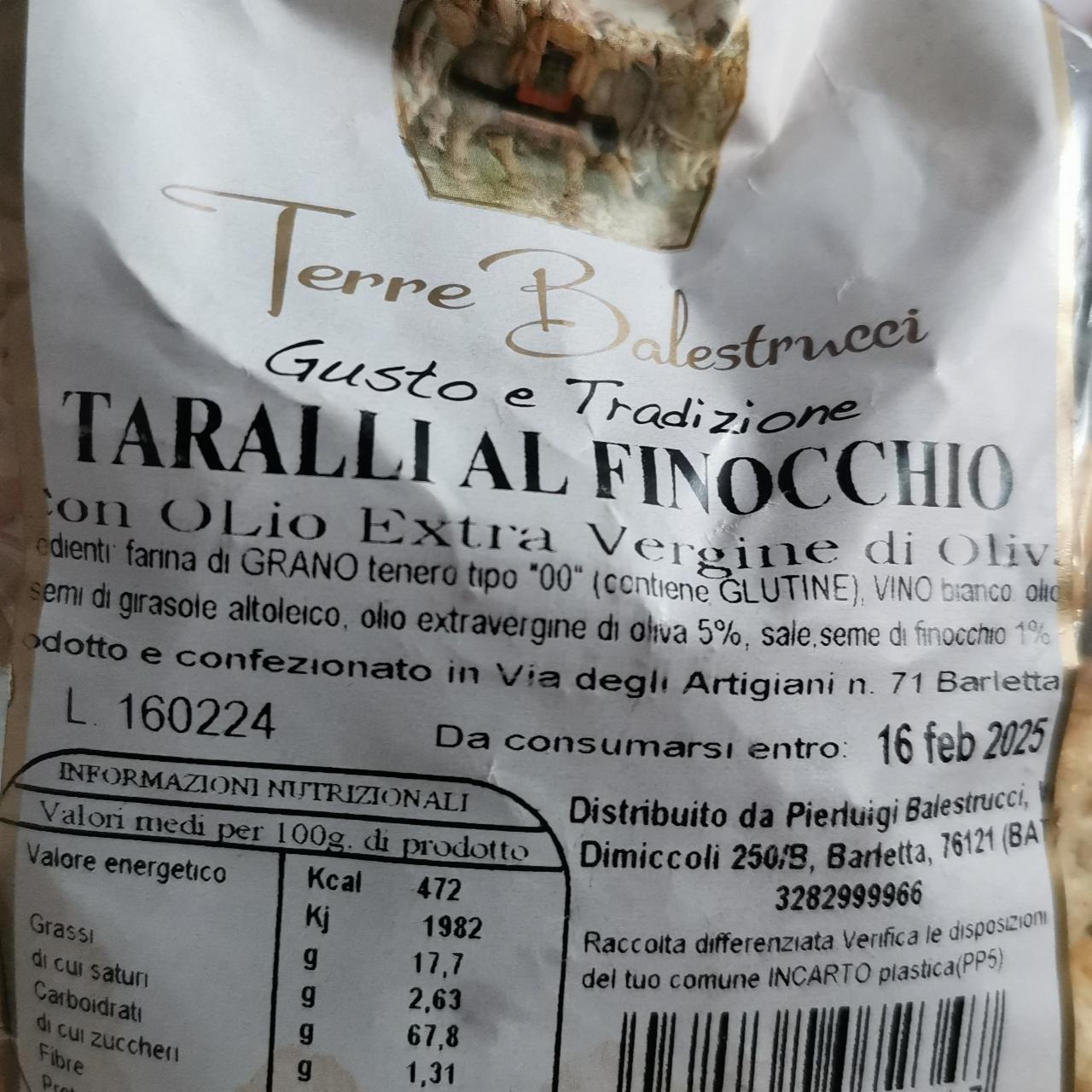 Fotografie - Taralli Al Finocchio Terre Balestrucci