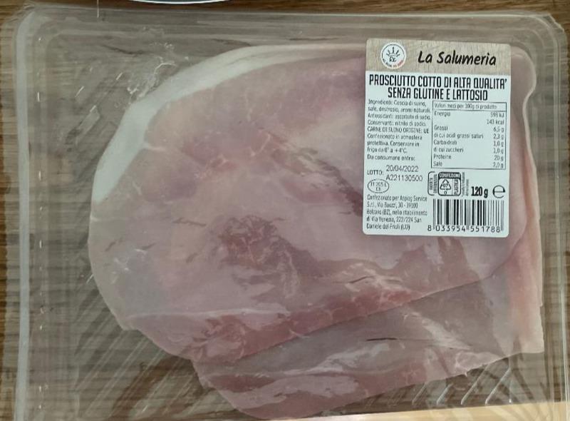 Fotografie - Prosciutto cotto di alta qualita senza glutine e lattosio La Salumeria