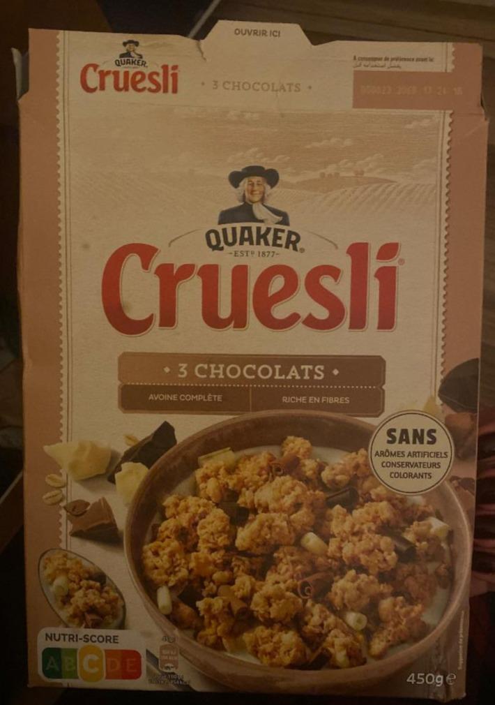 Fotografie - Cruesli 3 chocolats Quaker