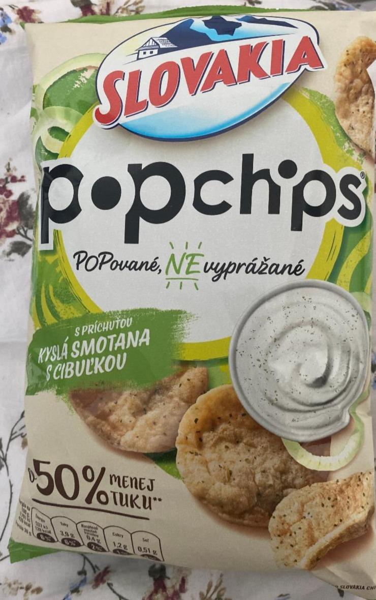 Fotografie - Popchips s príchuťou Kyslá smotana s cibuľkou Slovakia