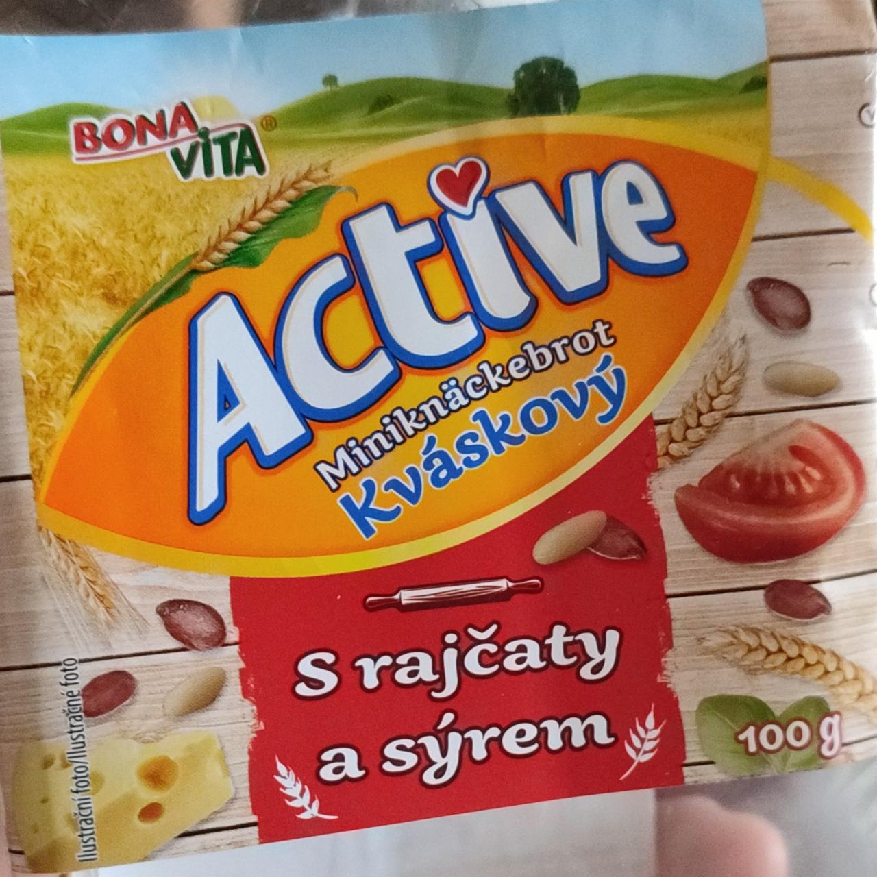 Fotografie - Active Miniknäckebrot kváskový s rajčaty a sýrem Bonavita