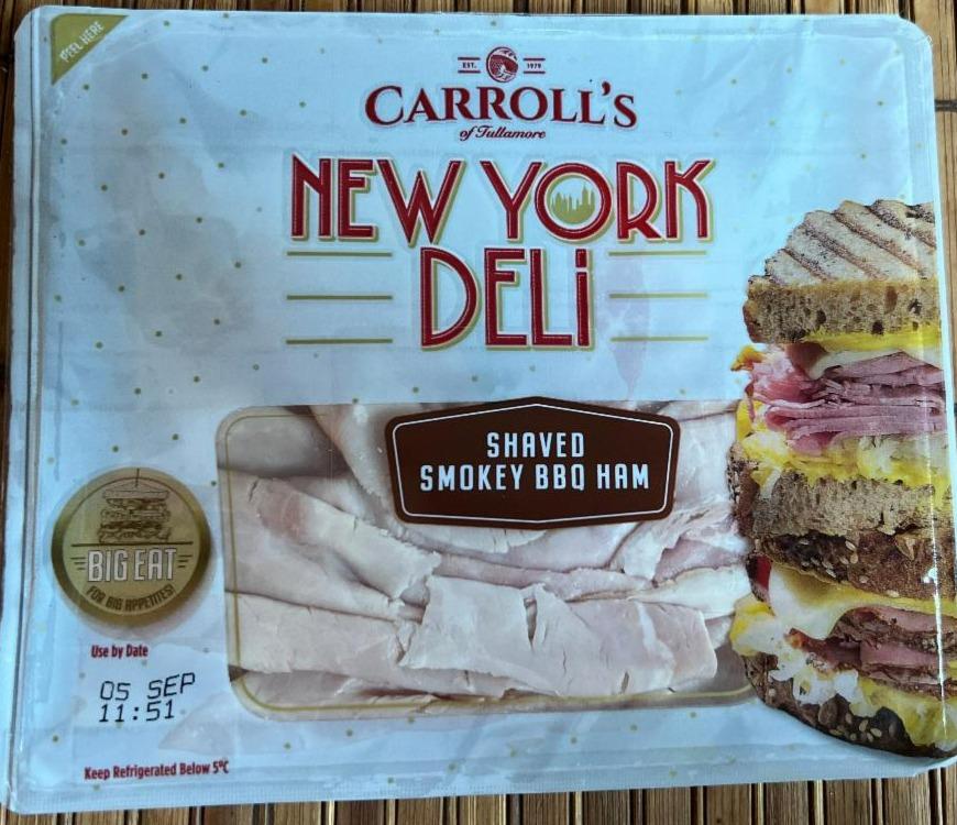 Fotografie - New York Deli Shaved Smokey BBQ Ham Carroll's