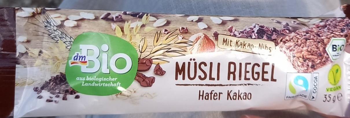 Fotografie - Müsli Riegel Hafer Kakao dmBio