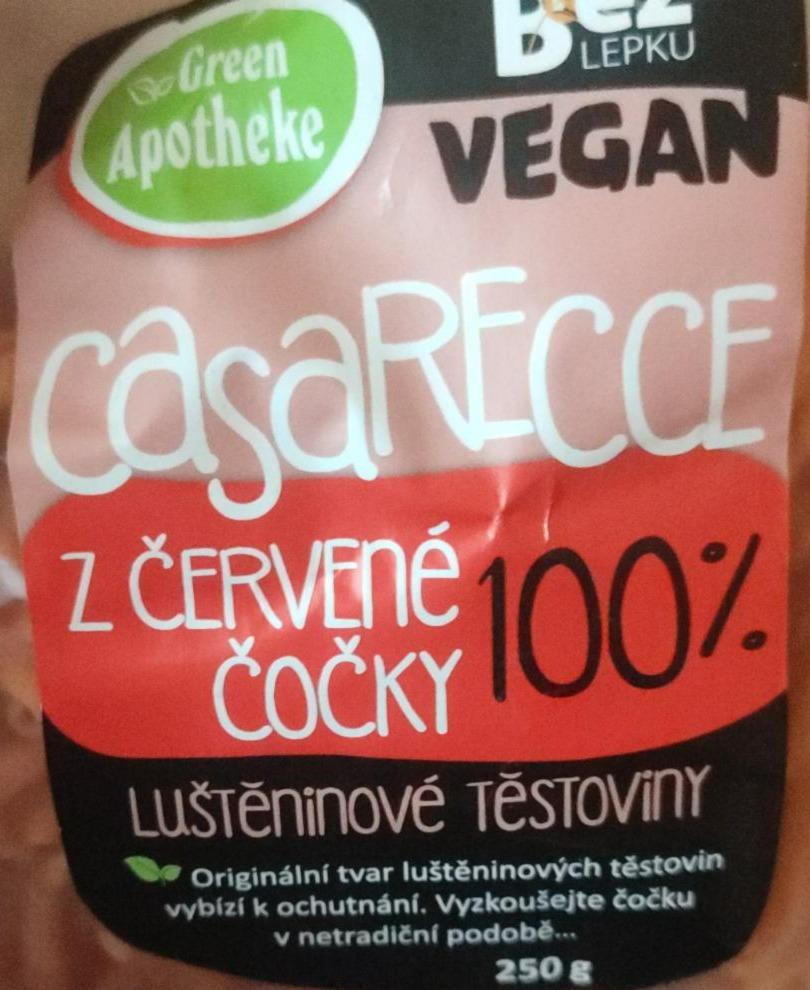 Fotografie - Casarecce těstoviny z červené čočky Green Apotheke