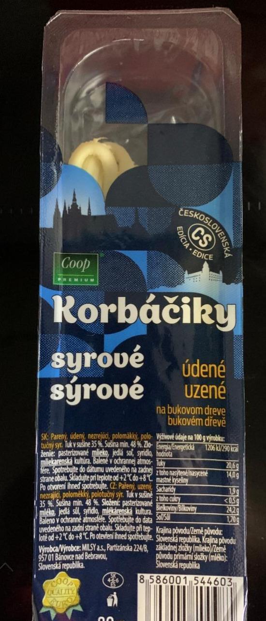 Fotografie - Korbáčiky sýrové uzené Coop Premium