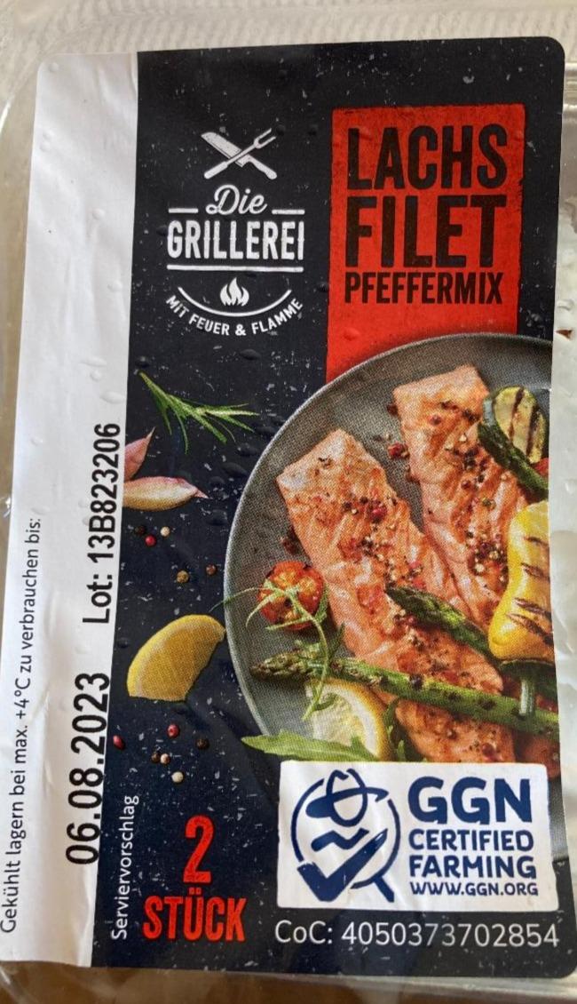 Fotografie - Lachs Filet Pfeffermix Die Grillerei