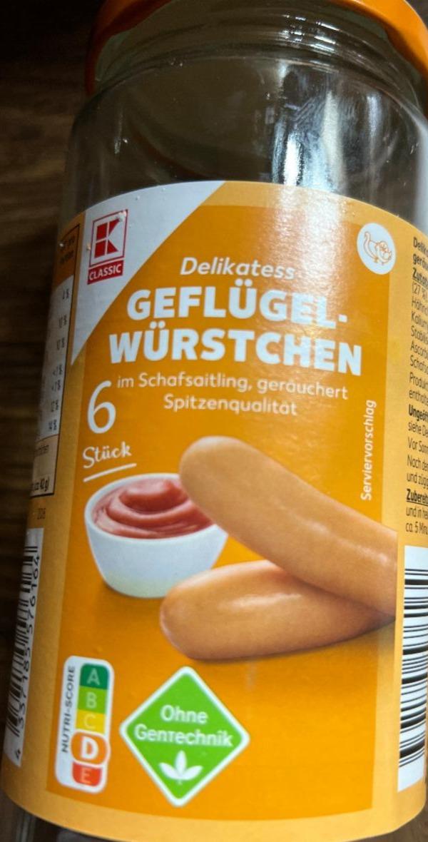 Fotografie - geflügel würstchen K-Classic