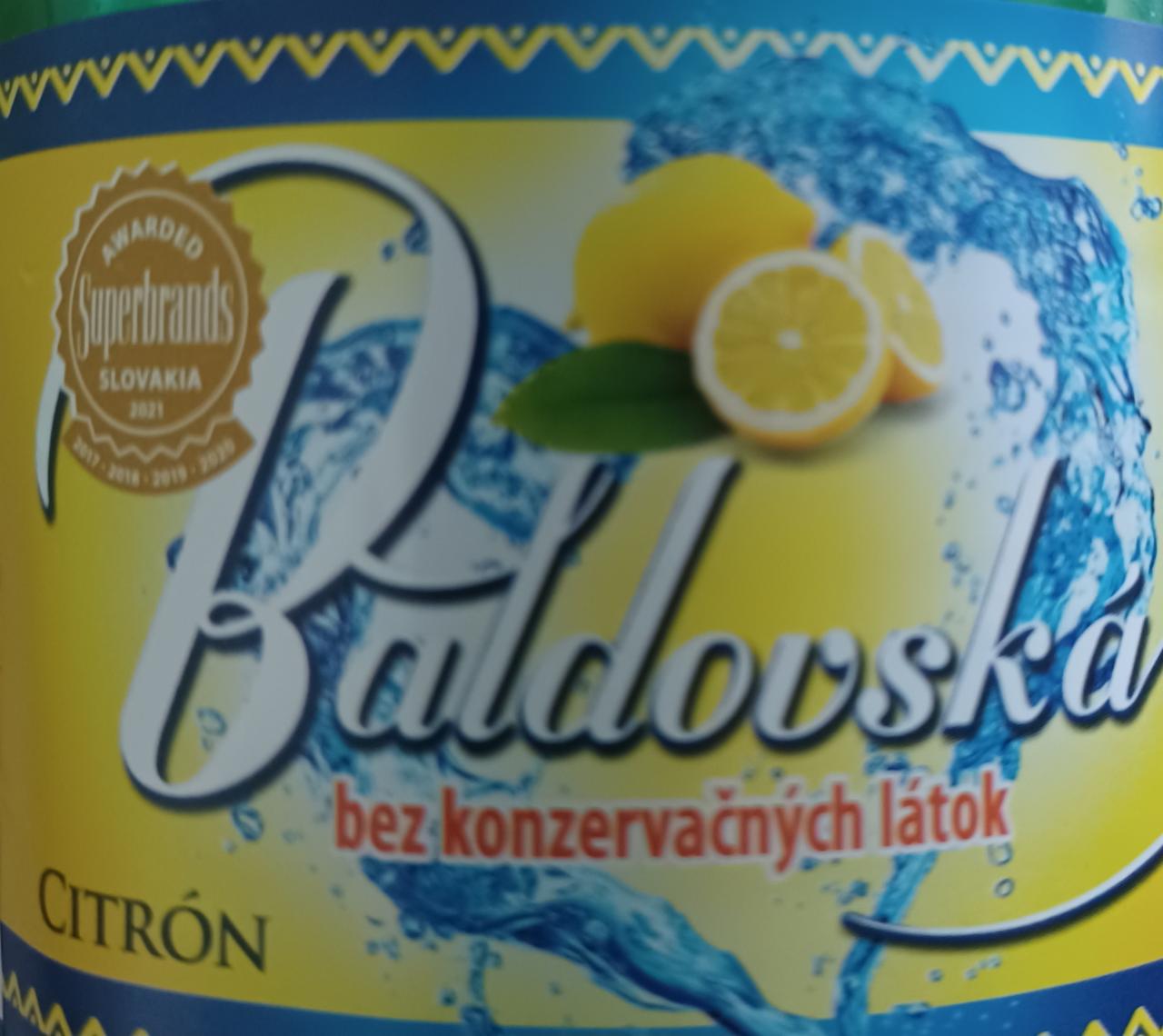 Fotografie - baldovská minerální voda citron