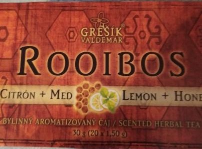 Fotografie - Rooibos Citrón + Med Grešík Valdemar