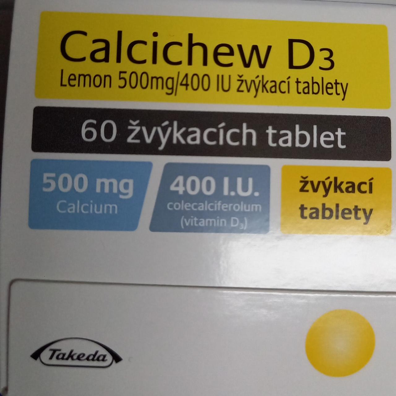 Fotografie - Calcichew D3 Lemon 500mg/400IU Takeda