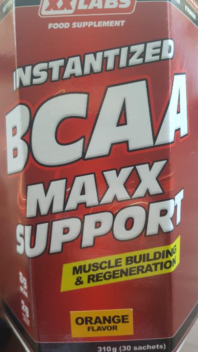 Fotografie - Xxlabs BCAA Maxx Support příchuť pomeranč