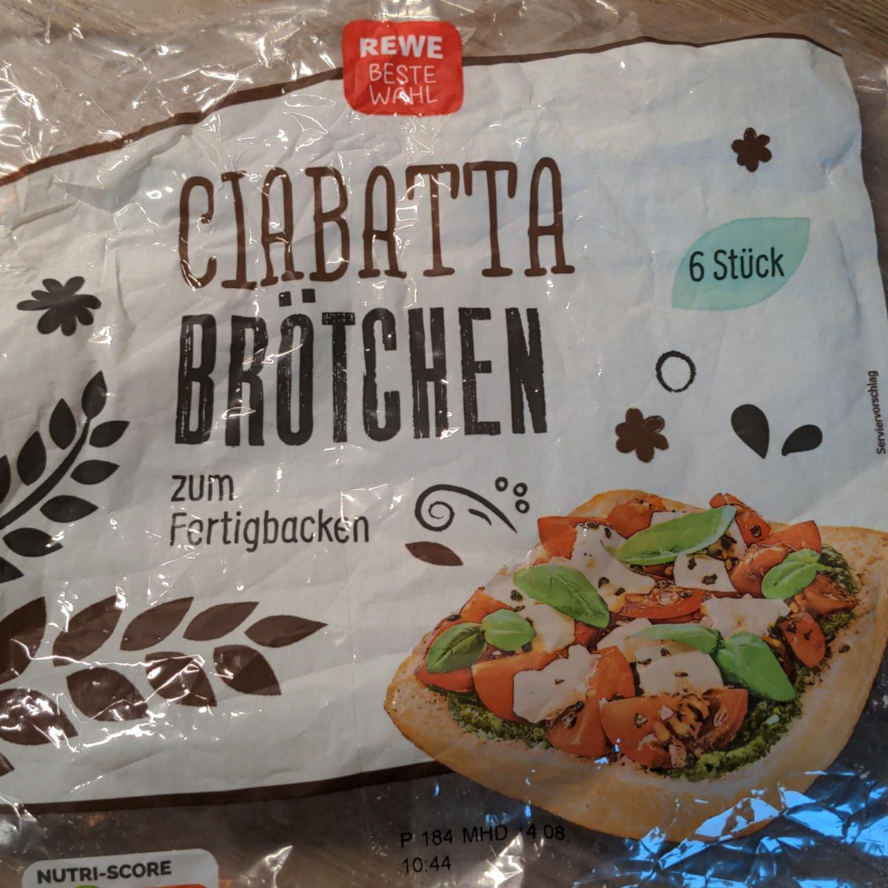 Fotografie - Ciabatta Brötchen Rewe beste wahl