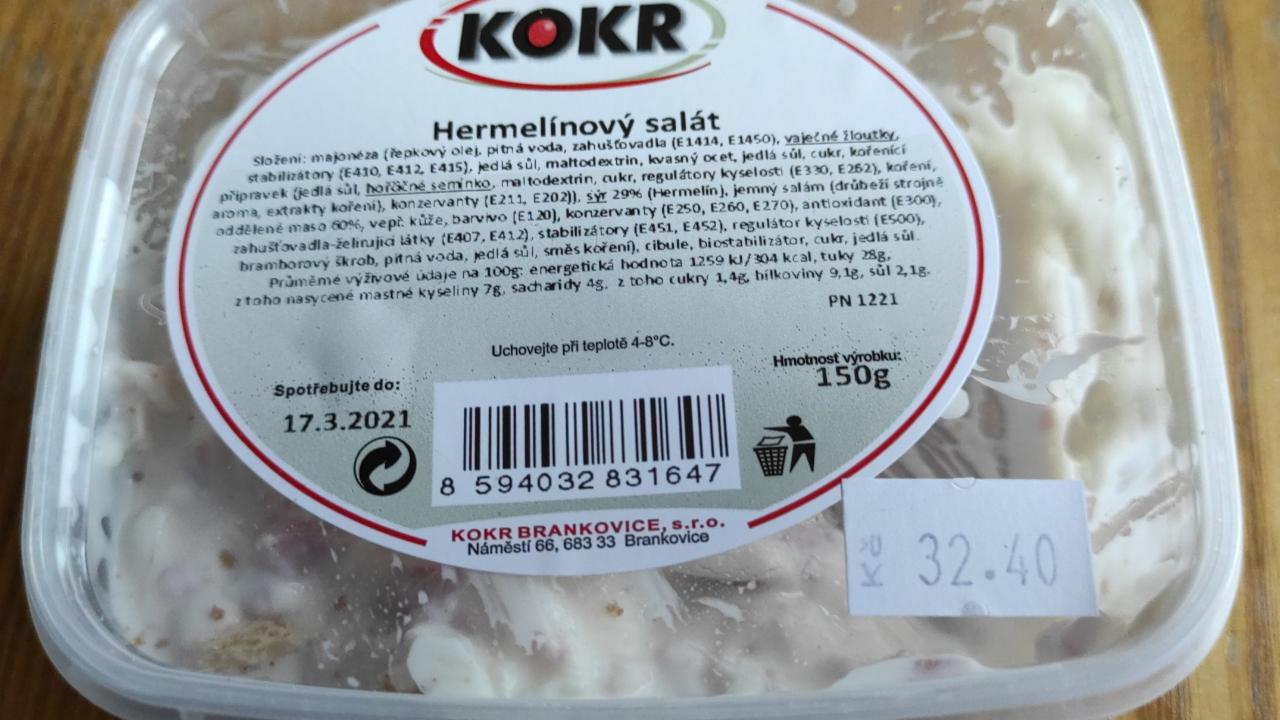 Fotografie - Hermelínový salát KOKR