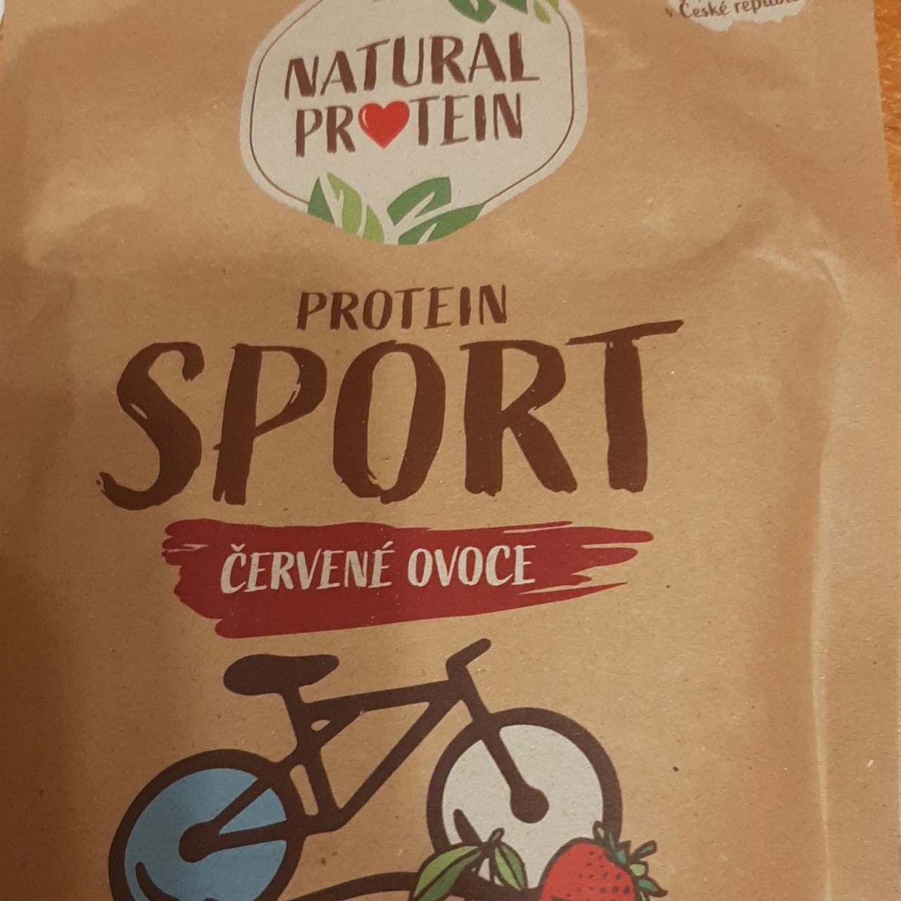 Fotografie - Protein Sport Červené ovoce Natural Protein