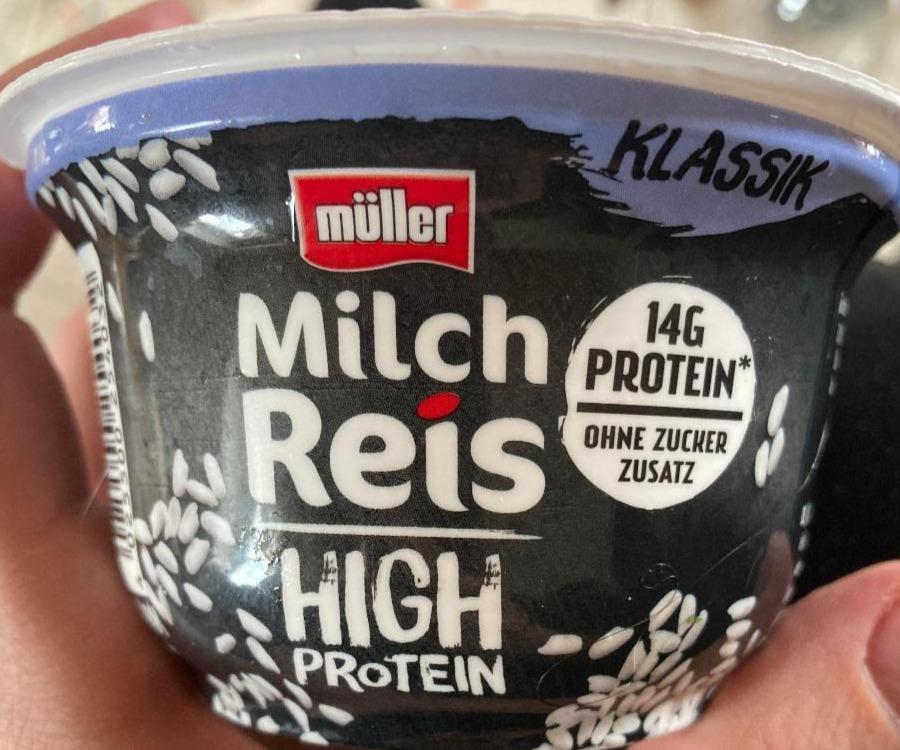 Fotografie - Milch Reis high protein Klassik Müller