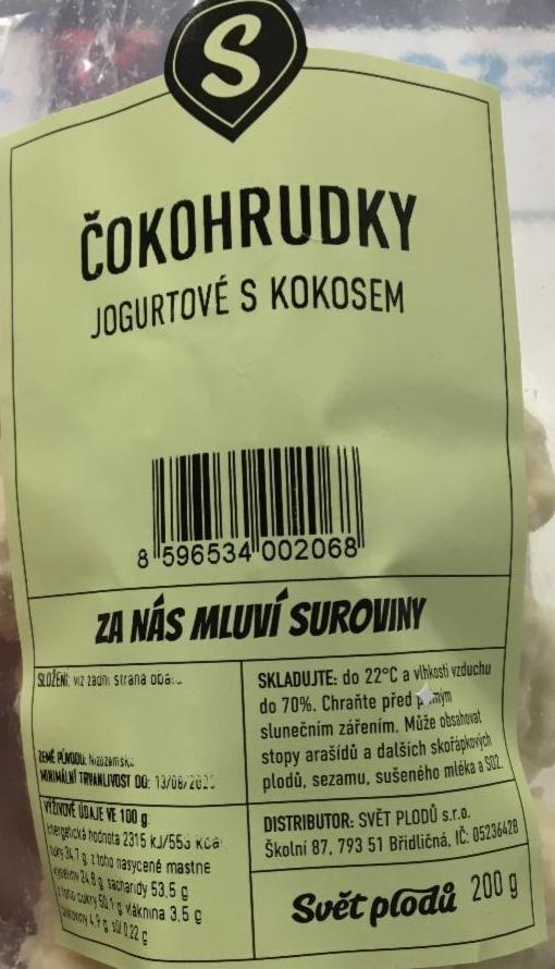 Fotografie - Čokohrudky jogurtové s kokosem Svět plodů