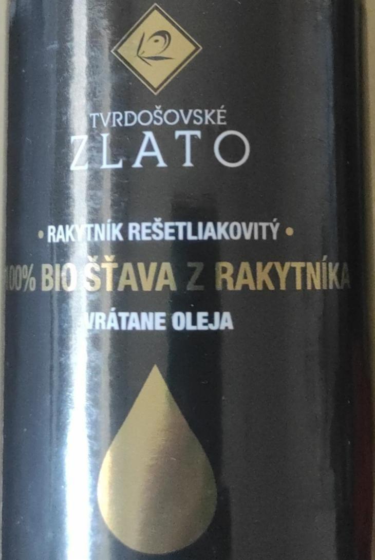 Fotografie - Bio 100% šťáva z rakytníku Tvrdošovské zlato