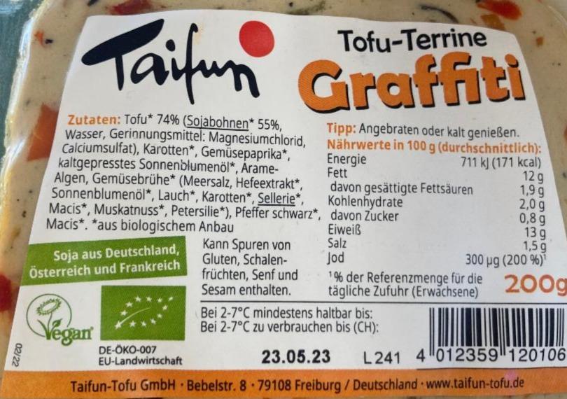 Fotografie - Tofu Terrine Graffiti Taifun