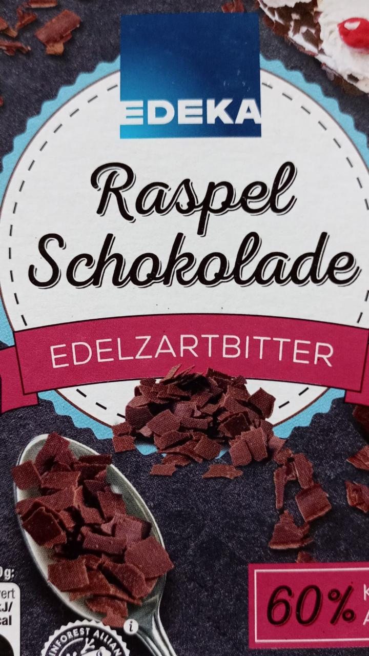 Fotografie - RaspelSchokolade Edelzartbitter Edeka