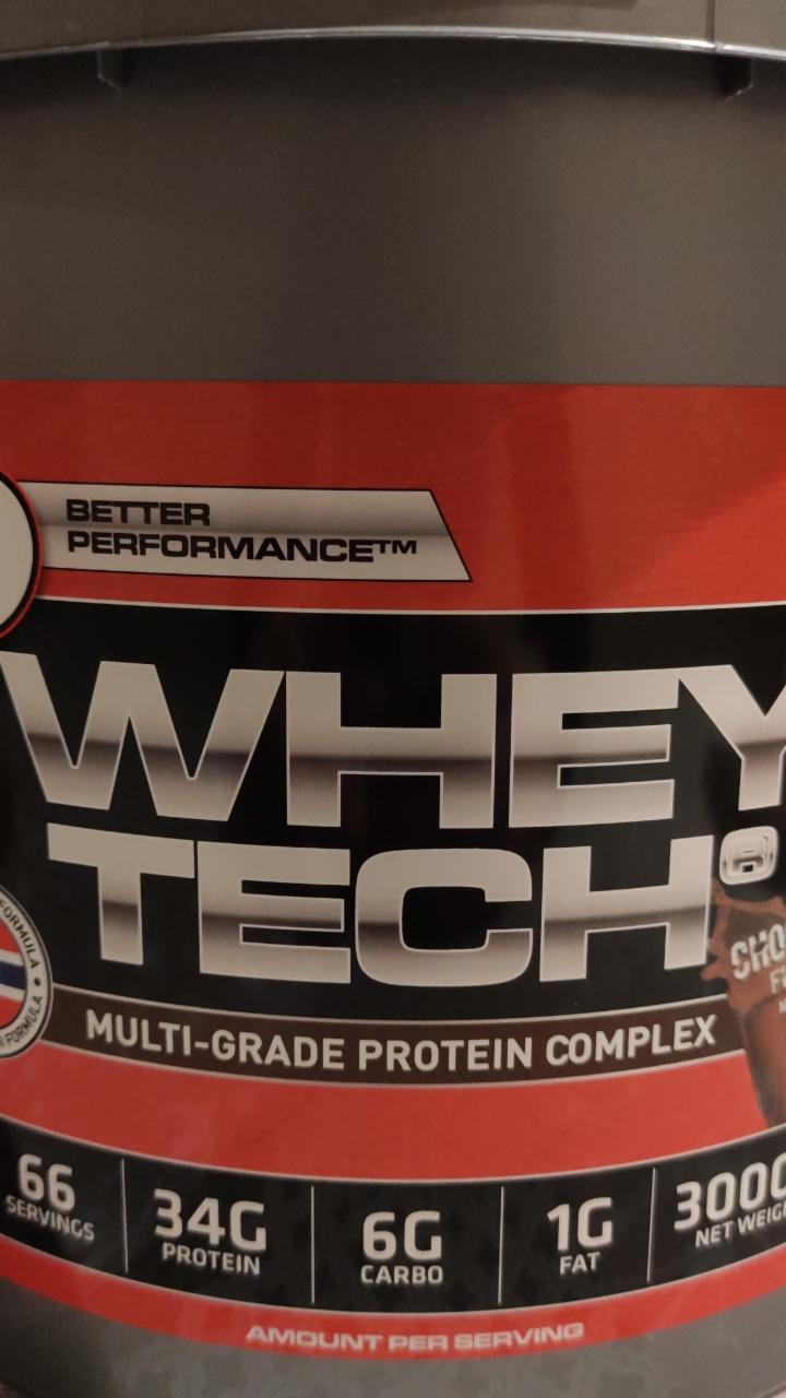 Fotografie - Whey Tech chocolate ProteinFabrikken