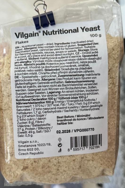 Fotografie - Nutritional yeast Vilgain