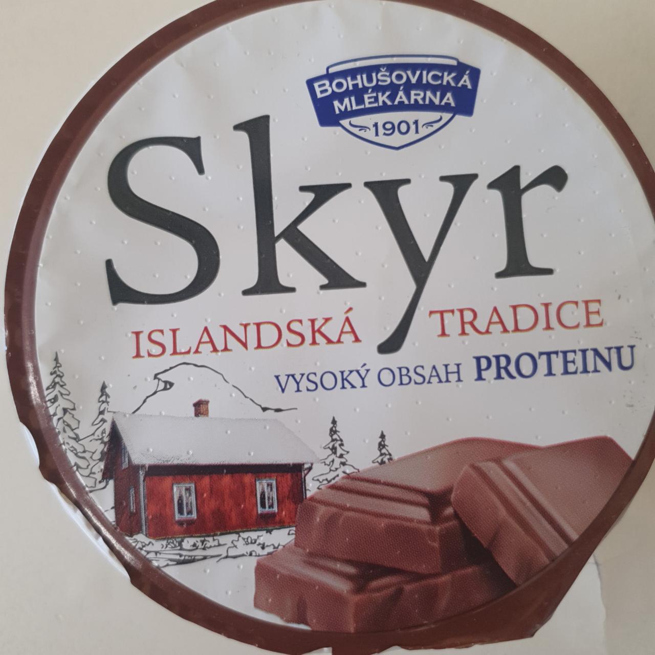 Fotografie - Skyr čokoláda islandská tradice Bohušovická mlékárna