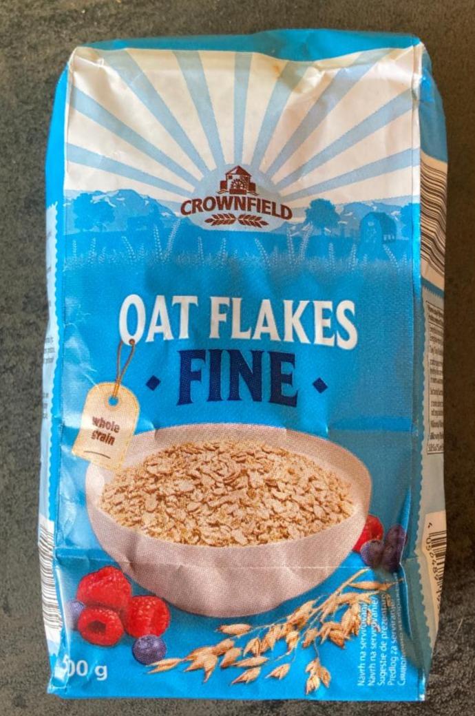 Fotografie - Oat flakes fine (jemné ovesné celozrnné vločky) Crownfield