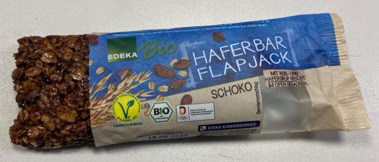 Fotografie - Haferbar Flapjack Schoko Edeka Bio