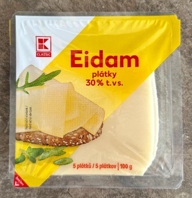 Fotografie - Eidam plátky 30% K-Classic