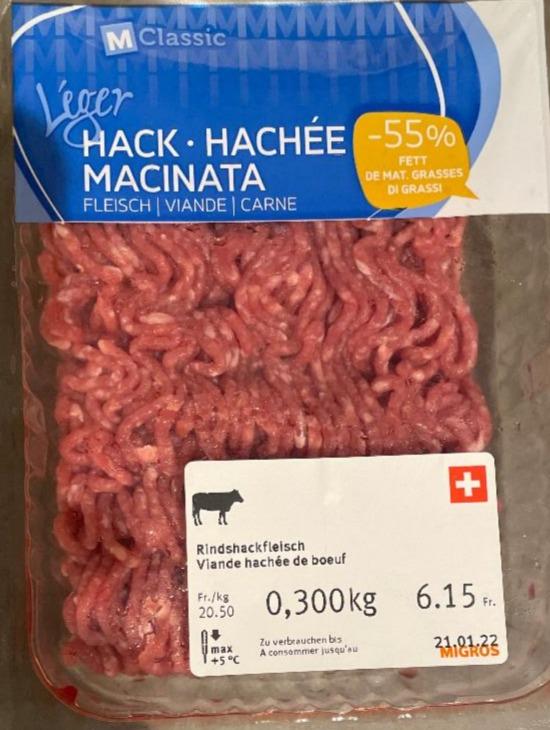 Fotografie - Rind Hackfleisch Migros leger M-Classic