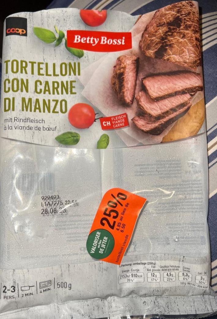 Fotografie - Tortelloni con carne di manzo Betty Bossi