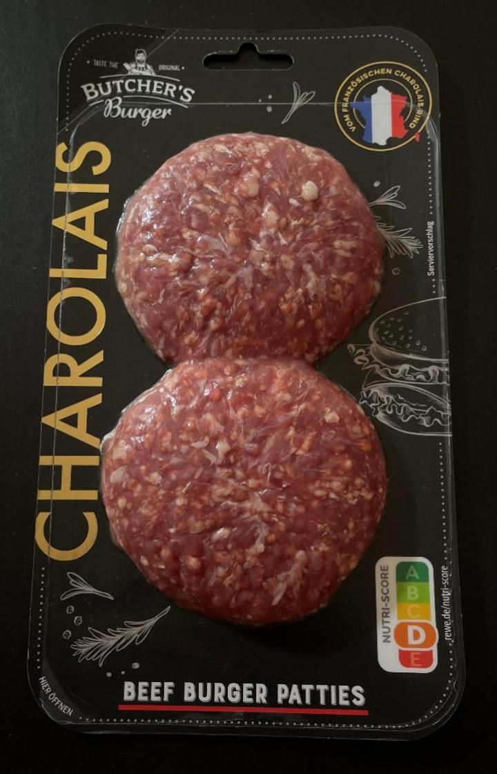 Fotografie - Charolais Beef Burger Patties Butcher's Burger