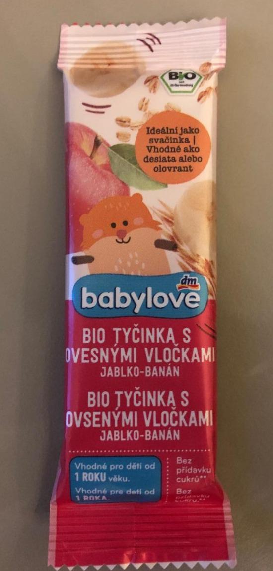 Fotografie - BIO tyčinka s ovesnými vločkami jablko-banán Babylove