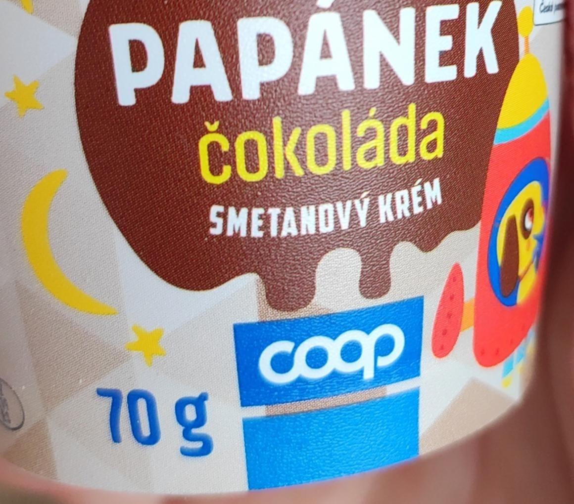 Fotografie - Papánek čokoláda smetanový krém Coop