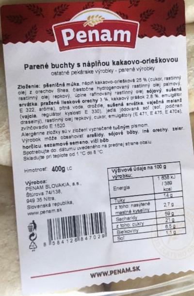 Fotografie - Parené buchty s náplňou kakaovo-orieškovou Penam