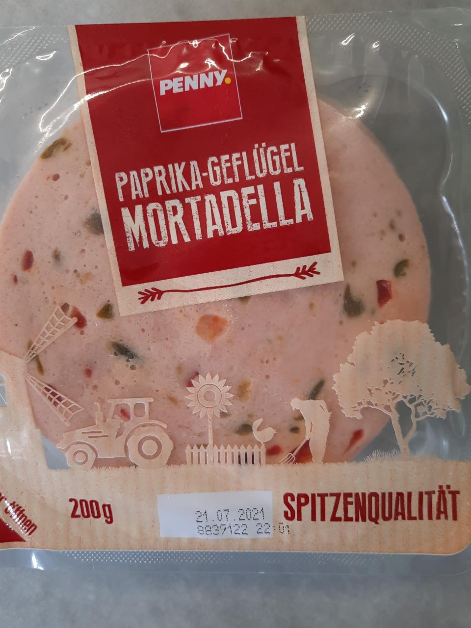 Fotografie - paprika-geflügel Mortadella Penny