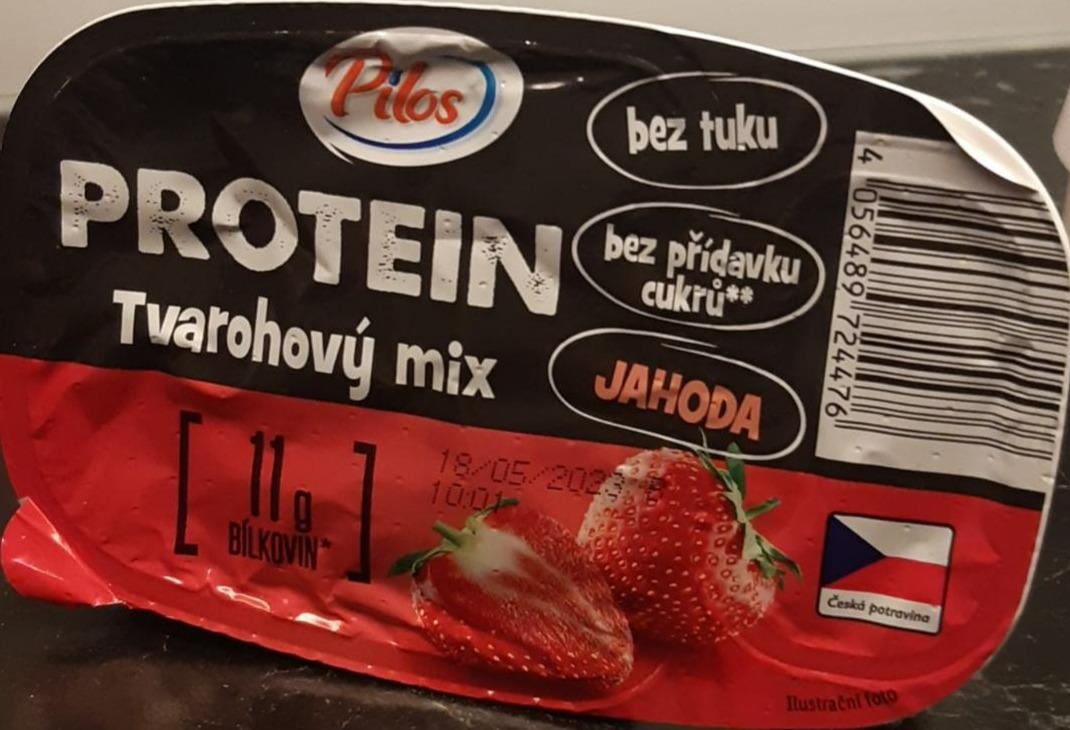 Fotografie - Protein Tvarohový mix Jahoda Pilos