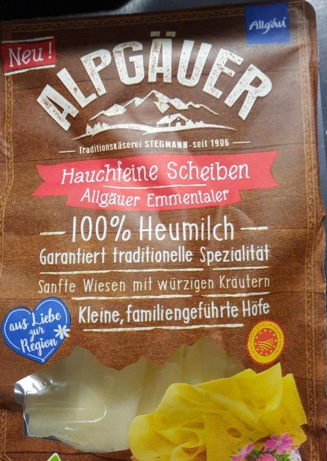 Fotografie - Hauchfeine Scheiben Allgäuer Emmentaler Alpgäuer