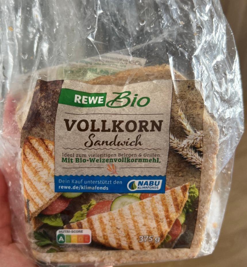 Fotografie - Vollkorn sandwich Rewe bio