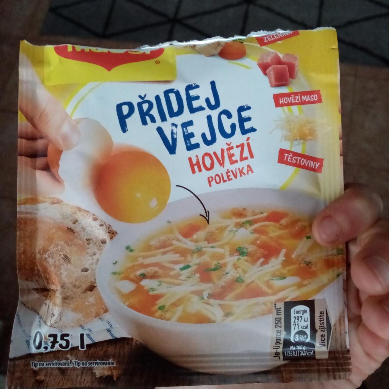 Fotografie - Přidej vejce Hovězí polévka Maggi