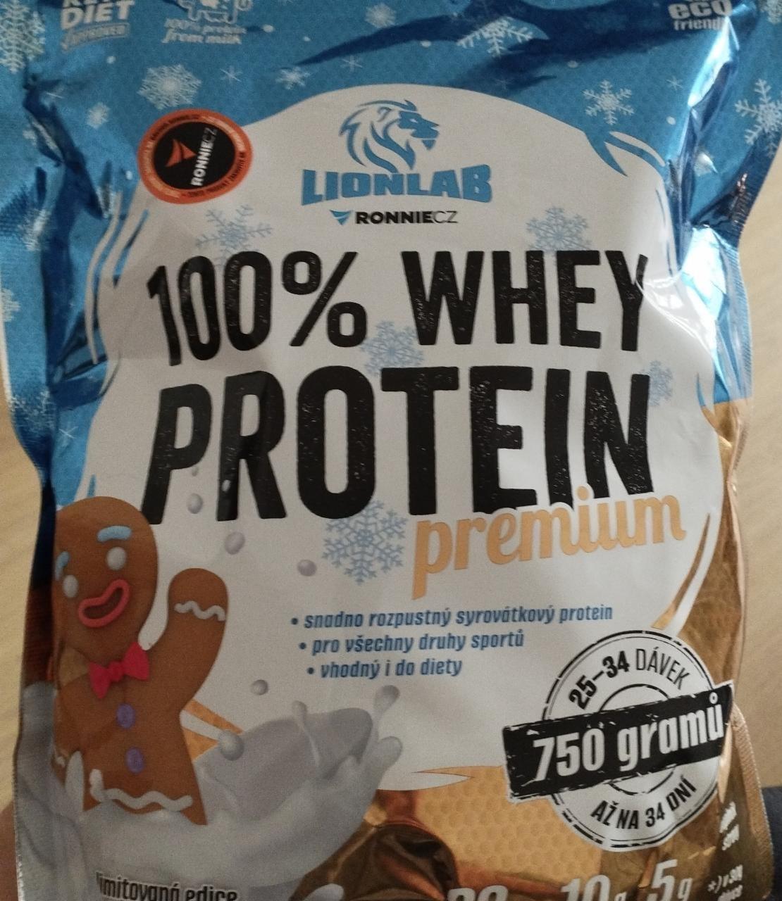 Fotografie - 100% Whey protein perníčkové pohlazení Lionlab